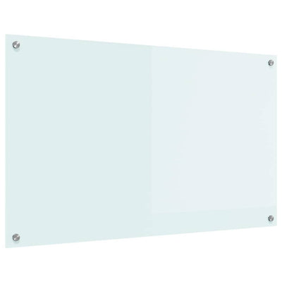 Vidaxl keukenachterwand melk 100 x 60 cm gehard glas