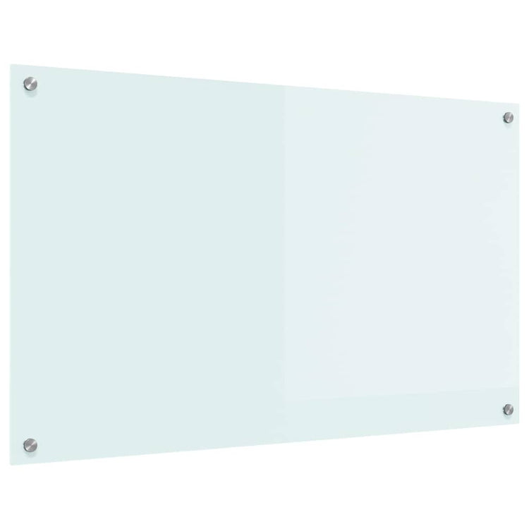Vidaxl keukenachterwand melk 100 x 60 cm gehard glas