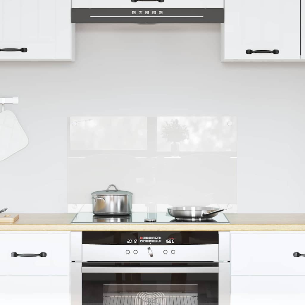 Vidaxl keukenachterwand transparant 70 x 40 cm gehard glas