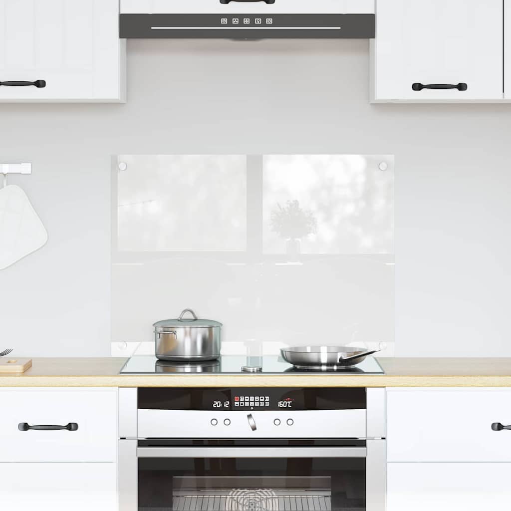 Vidaxl keukenachterwand transparant 70 x 50 cm gehard glas