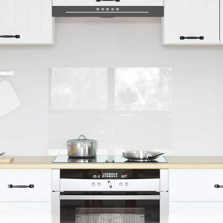 Vidaxl keukenachterwand transparant 70 x 50 cm gehard glas