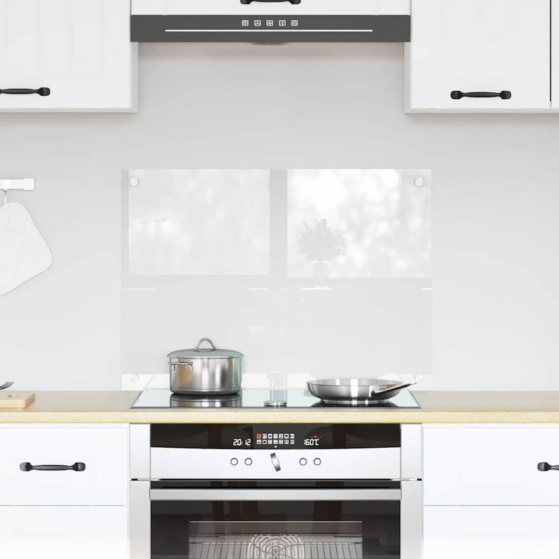 Vidaxl keuken achterwand doorzichtig 70 x 50 cm gehard glas