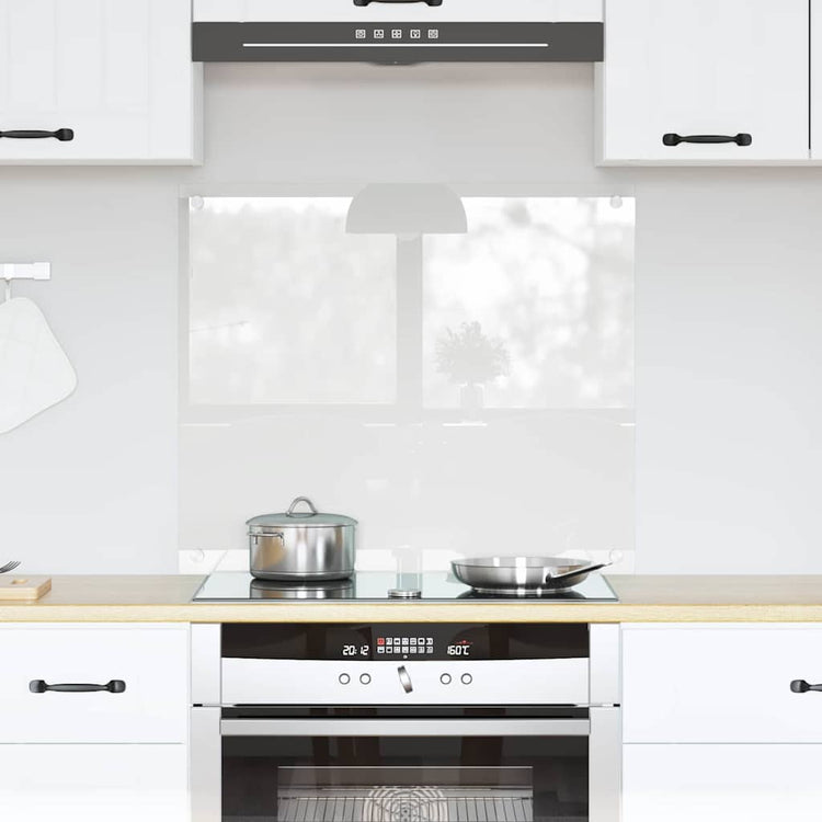 Vidaxl keukenachterwand transparant 70 x 60 cm gehard glas