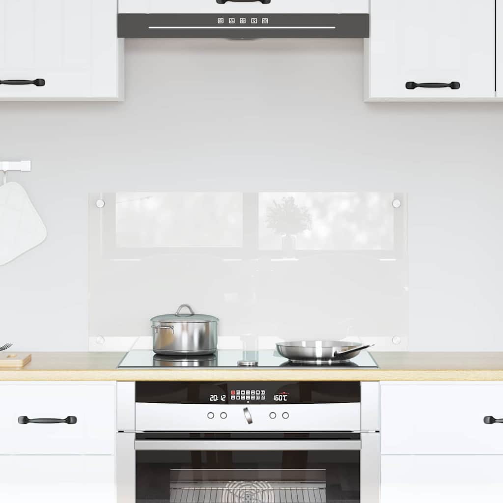 Vidaxl keukenachterwand transparant 80 x 40 cm gehard glas