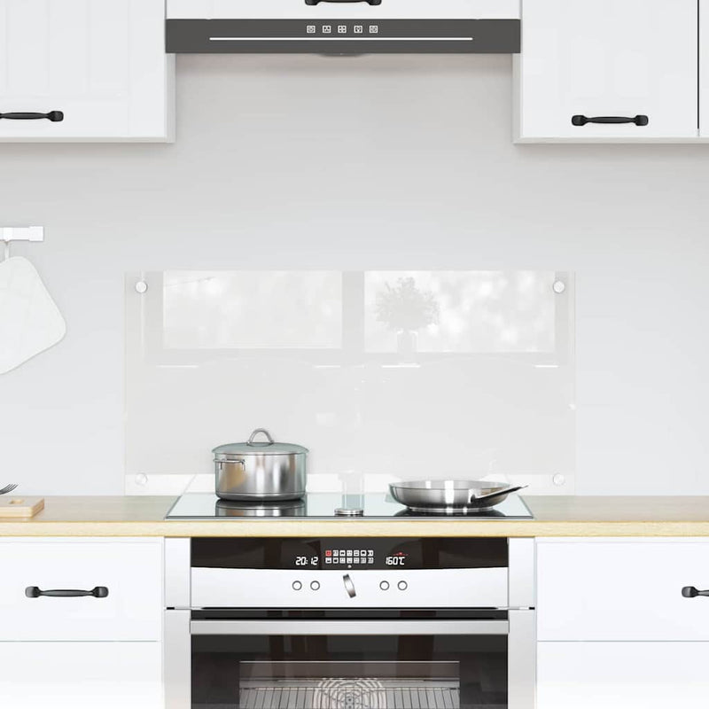 Vidaxl keuken achterwand doorzichtig 80 x 40 cm gehard glas