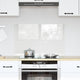 Vidaxl keukenachterwand transparant 80 x 50 cm gehard glas
