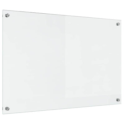 Vidaxl keukenachterwand transparant 90 x 60 cm gehard glas