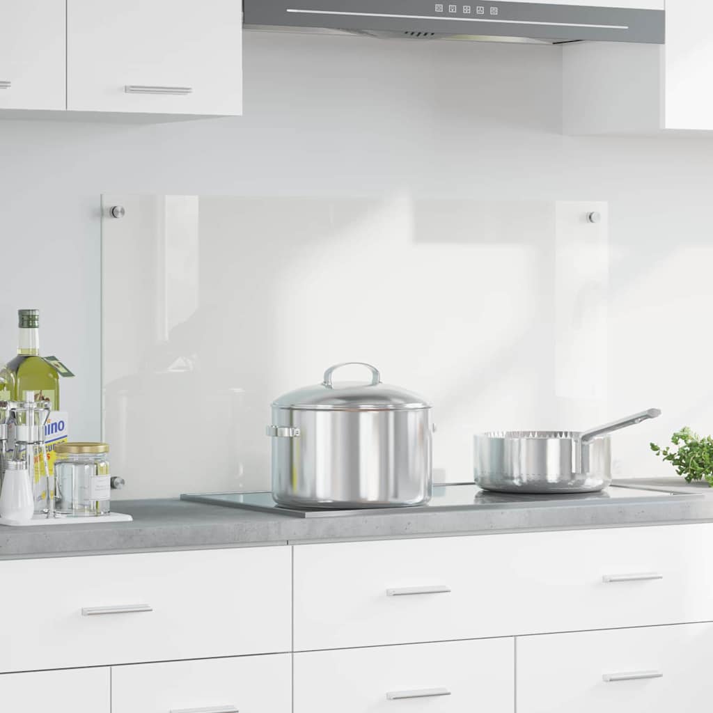 Vidaxl keukenachterwand transparant 100 x 50 cm gehard glas