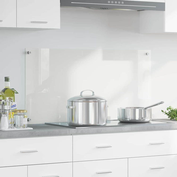 Vidaxl keukenachterwand transparant 100 x 50 cm gehard glas
