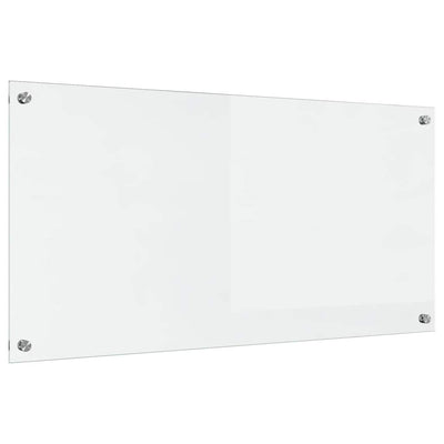 Vidaxl keukenachterwand transparant 100 x 50 cm gehard glas
