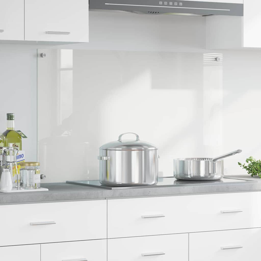 Vidaxl keukenachterwand transparant 100 x 60 cm gehard glas