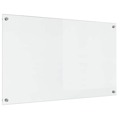 Vidaxl keukenachterwand transparant 100 x 60 cm gehard glas