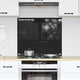 Vidaxl keukenachterwand zwart 70 x 60 cm gehard glas
