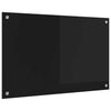 Vidaxl keuken achterwand zwart 80 x 50 cm gehard glas