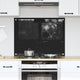 Vidaxl keukenachterwand zwart 80 x 60 cm gehard glas