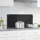 Vidaxl keukenachterwand zwart 90 x 40 cm gehard glas