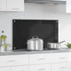 Vidaxl keukenachterwand zwart 90 x 50 cm gehard glas