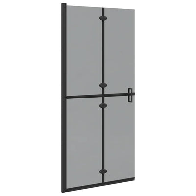 Vidaxl inloopdouchewand zwart 90 x 6.5 x 190 cm