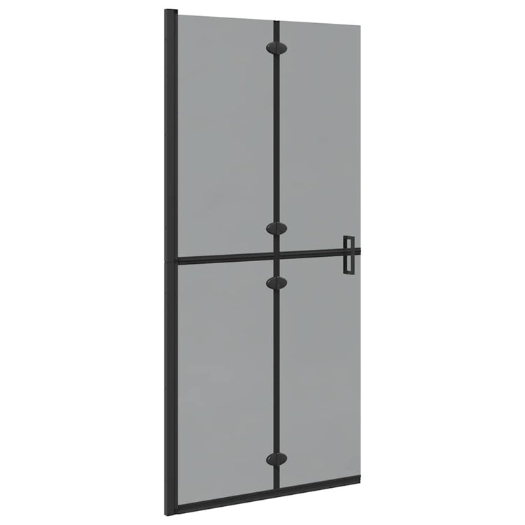 Vidaxl inloopdouchewand zwart 90 x 6.5 x 190 cm