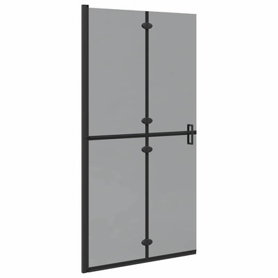 Vidaxl inloopdouchewand zwart 90 x 6.5 x 190 cm