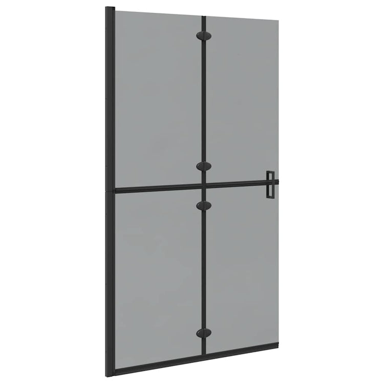 Vidaxl inloopdouchewand zwart 110 x 6,5 x 190 cm