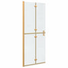 Vidaxl inloopdouchewand goud 90 x 6.5 x 190 cm