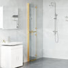 Vidaxl inloopdouchewand goud 90 x 6.5 x 190 cm
