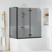 Vidaxl douche omhulsel zwart 120 x 68 x 130 cm esg-glas en aluminium - afbeelding 1