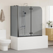 Vidaxl douche omhulsel zwart 120 x 68 x 130 cm esg-glas en aluminium - afbeelding 3