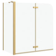 Vidaxl douche omhulsel goud 120 x 68 x 130 cm esg-glas en aluminium - afbeelding 2
