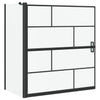 Vidaxl bad douchescreen zwart en transparant 116 x 68 x 128 cm