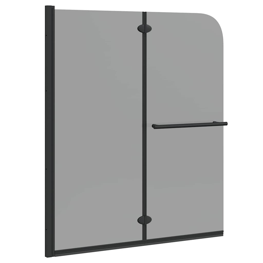 Vidaxl douche omhulsel zwart 120 x 140 cm esg-glas en aluminium