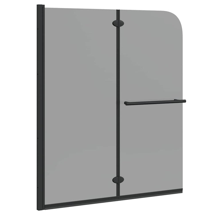 Vidaxl douche omhulsel zwart 120 x 140 cm esg-glas en aluminium