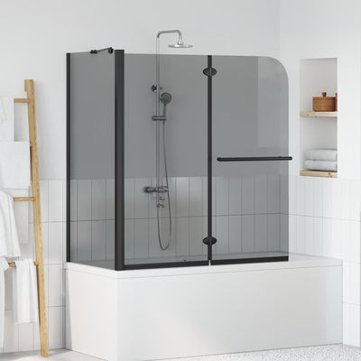 Vidaxl bi-vouw douche omheining donker transparant 120 x 67 x 129 cm
