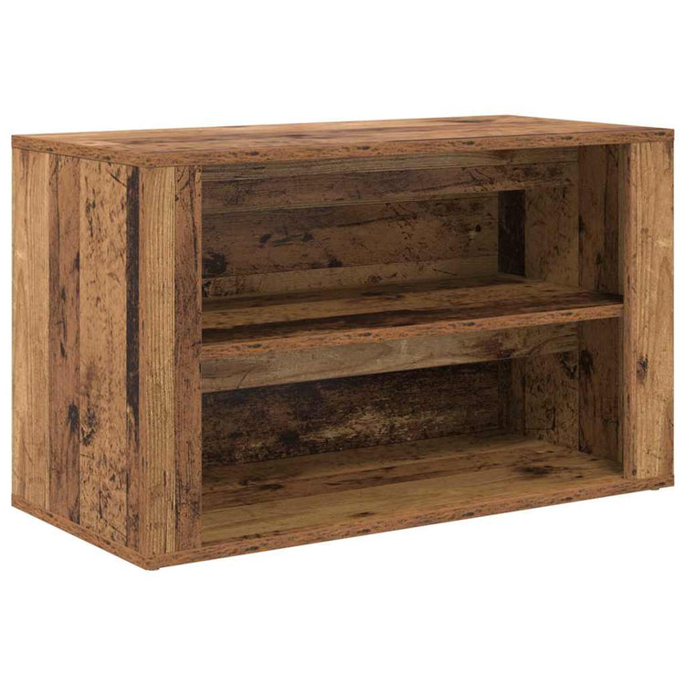 Vidaxl schoenenrek 75 x 35 x 45 cm bewerkt hout oud hout