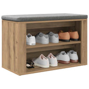 Vidaxl schoenenrek 75 x 35 x 45 cm bewerkt hout - afbeelding 3
