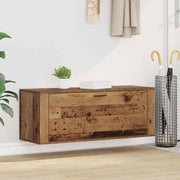 Vidaxl schoenenkast 100 x 35 x 38 cm bewerkt hout oud hout - afbeelding 1