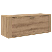 Vidaxl schoenenkast 100 x 35 x 38 cm bewerkt hout artisanaal eiken - afbeelding 2