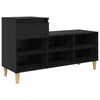 Vidaxl schoenenkast met lade zwart eiken 102 x 36 x 60 cm bewerkt hout