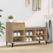 Vidaxl schoenenkast 102 x 36 x 60 cm bewerkt hout artisanaal eiken - afbeelding 1