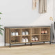 Vidaxl schoenenkast 131 x 35 x 50 cm gemonteerd hout en ijzer