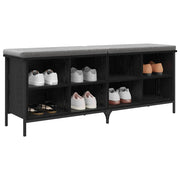 Vidaxl schoenenkast 131 x 35 x 50 cm gemonteerd hout en ijzer - afbeelding 3
