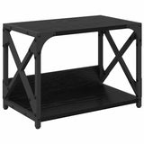Vidaxl printerstand zwart eiken 44 x 26 x 31,5 cm bewerkt hout - afbeelding 2