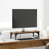 Vidaxl monitor stand oud hout 55 x 23 x 14 cm bewerkt hout - afbeelding 1