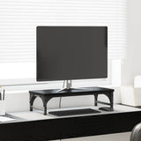 Vidaxl monitor stand zwart eiken 55 x 23 x 14 cm bewerkt hout - afbeelding 1