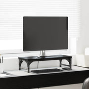 Vidaxl monitor stand zwart eiken 55 x 23 x 14 cm bewerkt hout - afbeelding 1