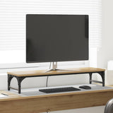 Vidaxl monitor stand artisanaal eiken 85 x 23 x 15,5 cm bewerkt hout - afbeelding 1
