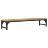 Vidaxl monitor stand artisan eiken 85 x 23 x 15,5 cm bewerkt hout
