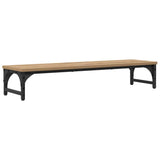 Vidaxl monitor stand artisanaal eiken 85 x 23 x 15,5 cm bewerkt hout - afbeelding 2