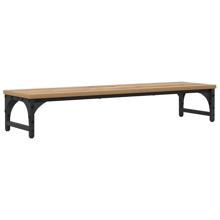 Vidaxl monitor stand artisanaal eiken 85 x 23 x 15,5 cm bewerkt hout